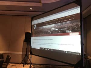 Rent Fast Fold Screen For AV Events