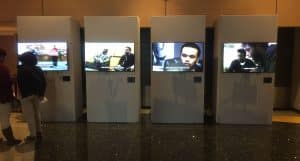 Four TVs Connected Separately