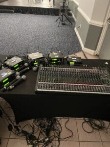 Wireless mic setup