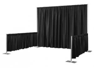 Pipe & Drape booth for events