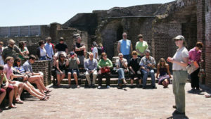 tour at the ruins